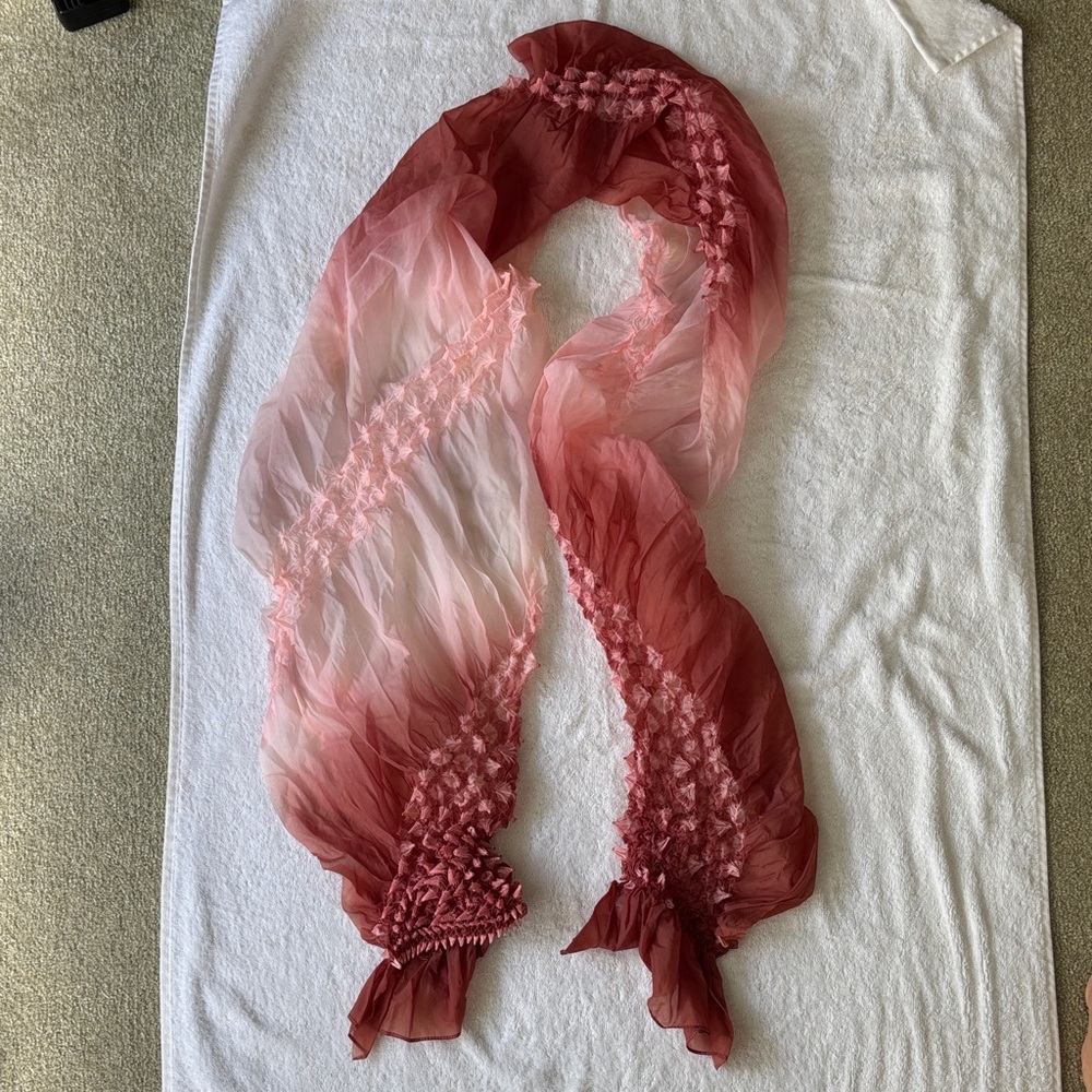 Unique Art - Pink Ombre Scarf